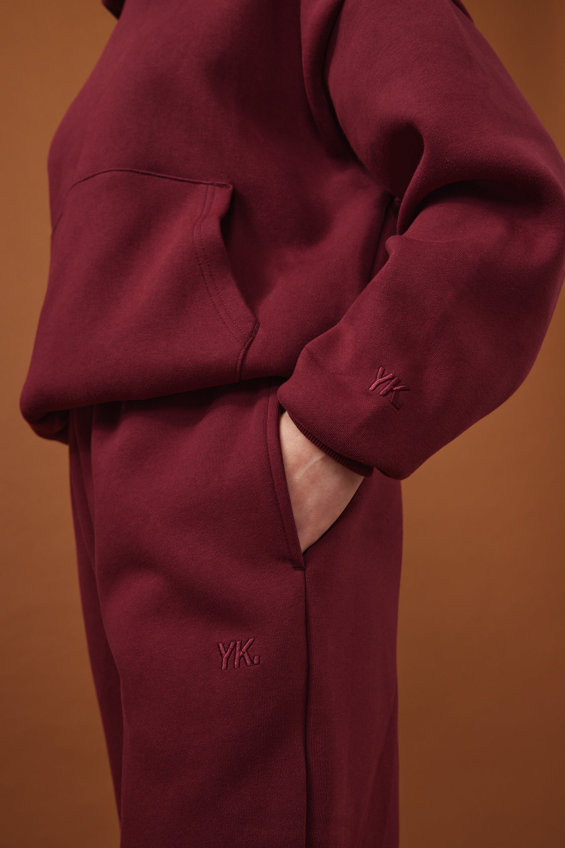 Nothing Heavyweight Structured Sweatpants | Cherry Cola