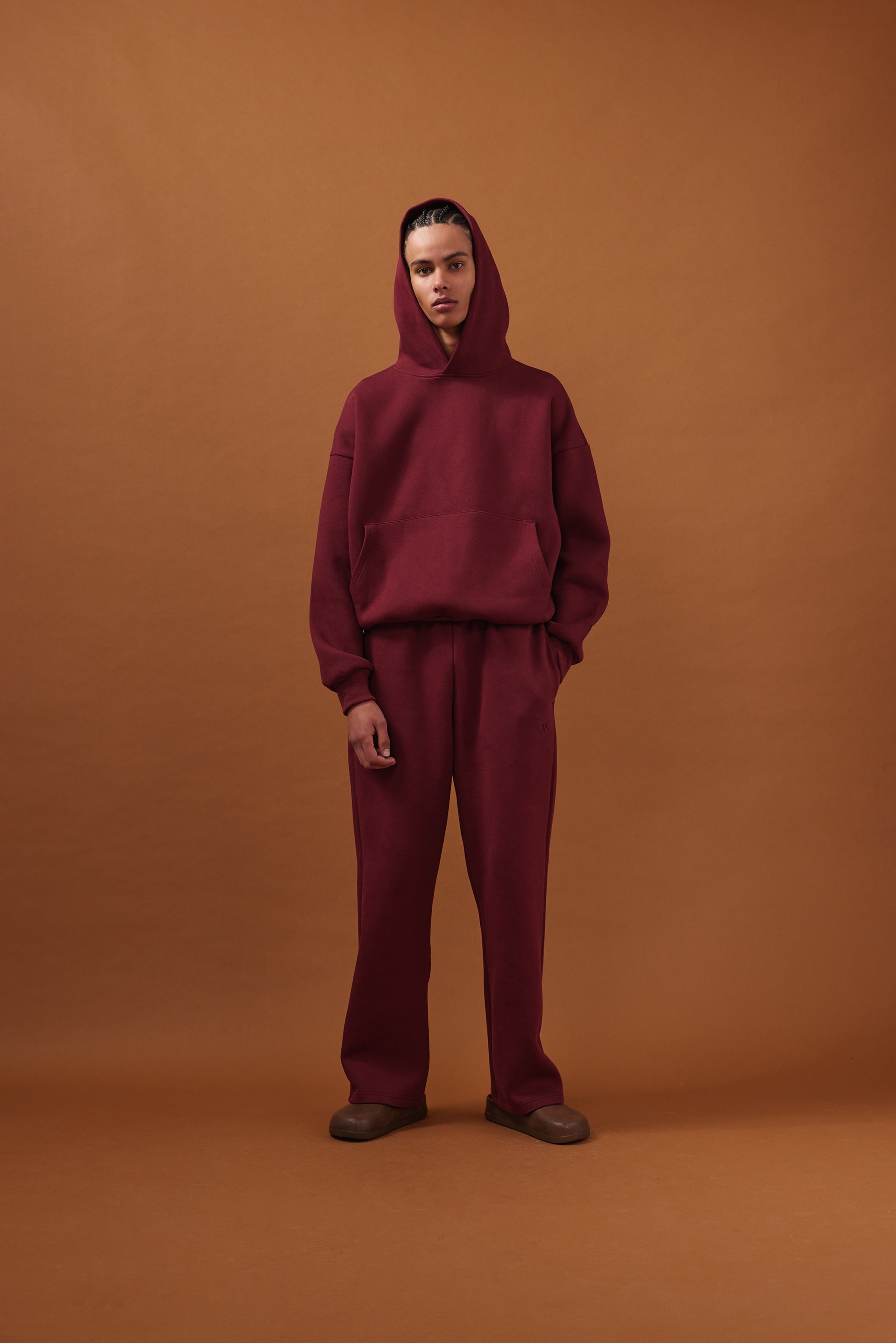 Nothing Heavyweight Structured Sweatpants | Cherry Cola