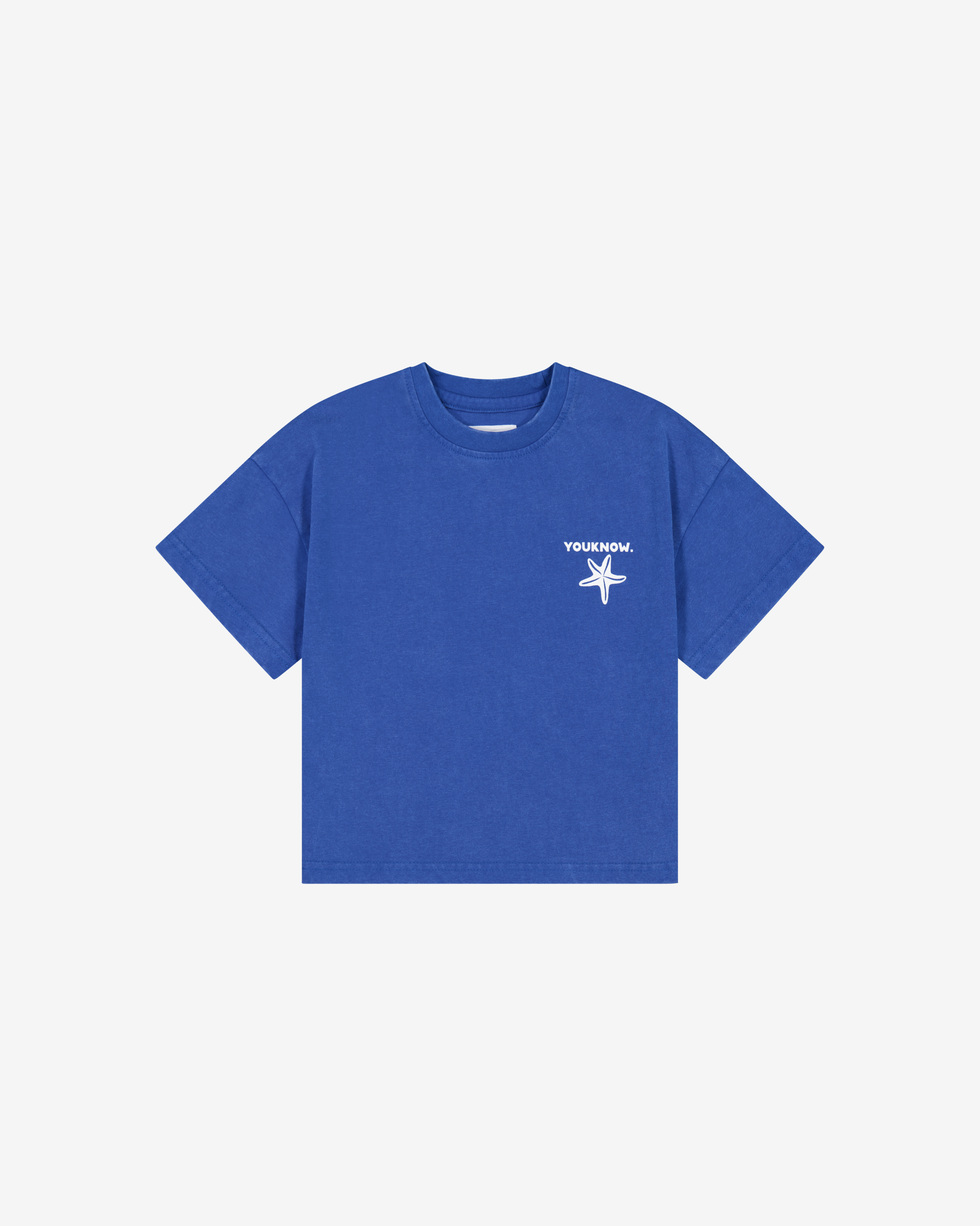 Kids Kiwi Summer Tee | Washed Blue
