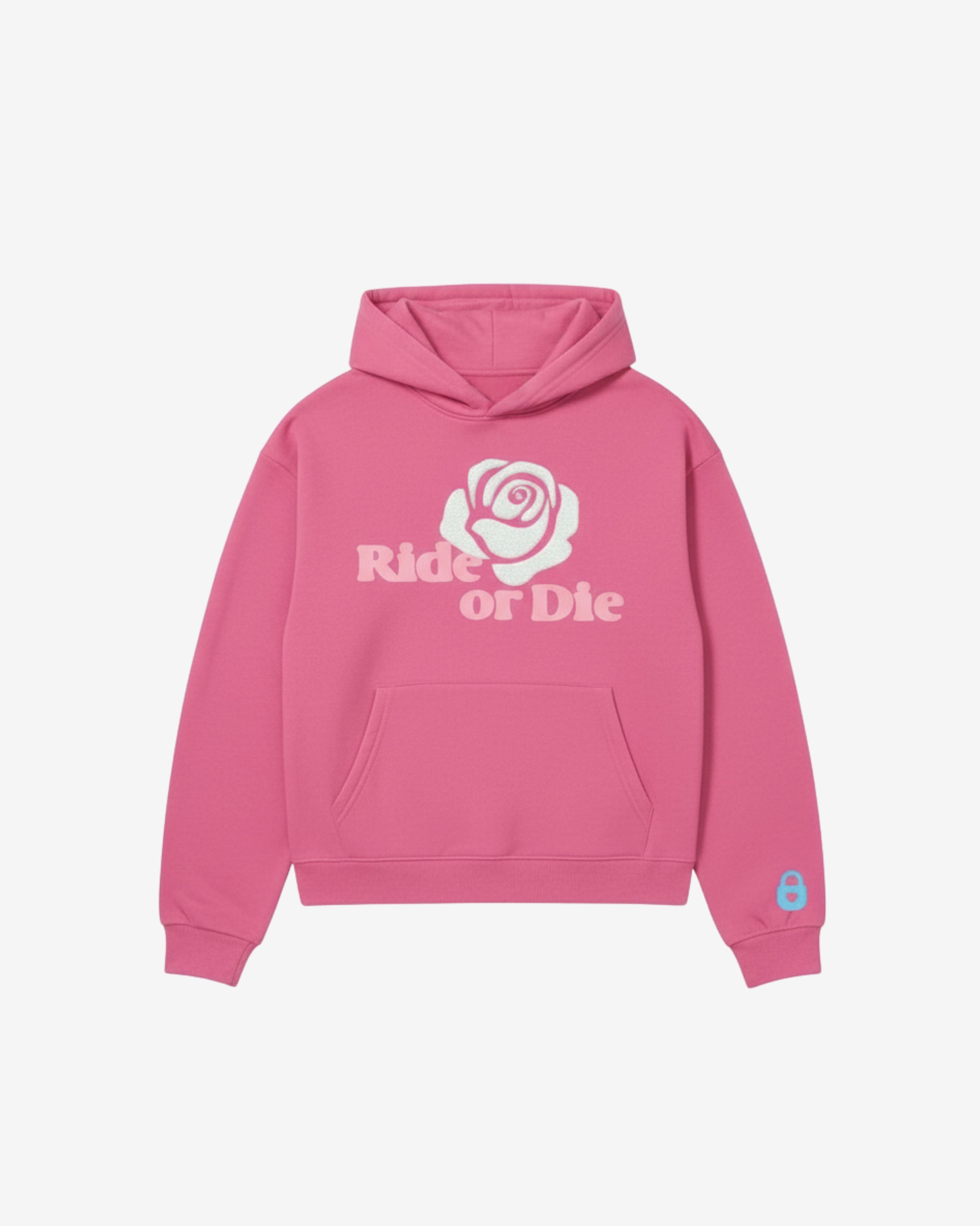 Ride or Die Oversized Hoodie | Pink