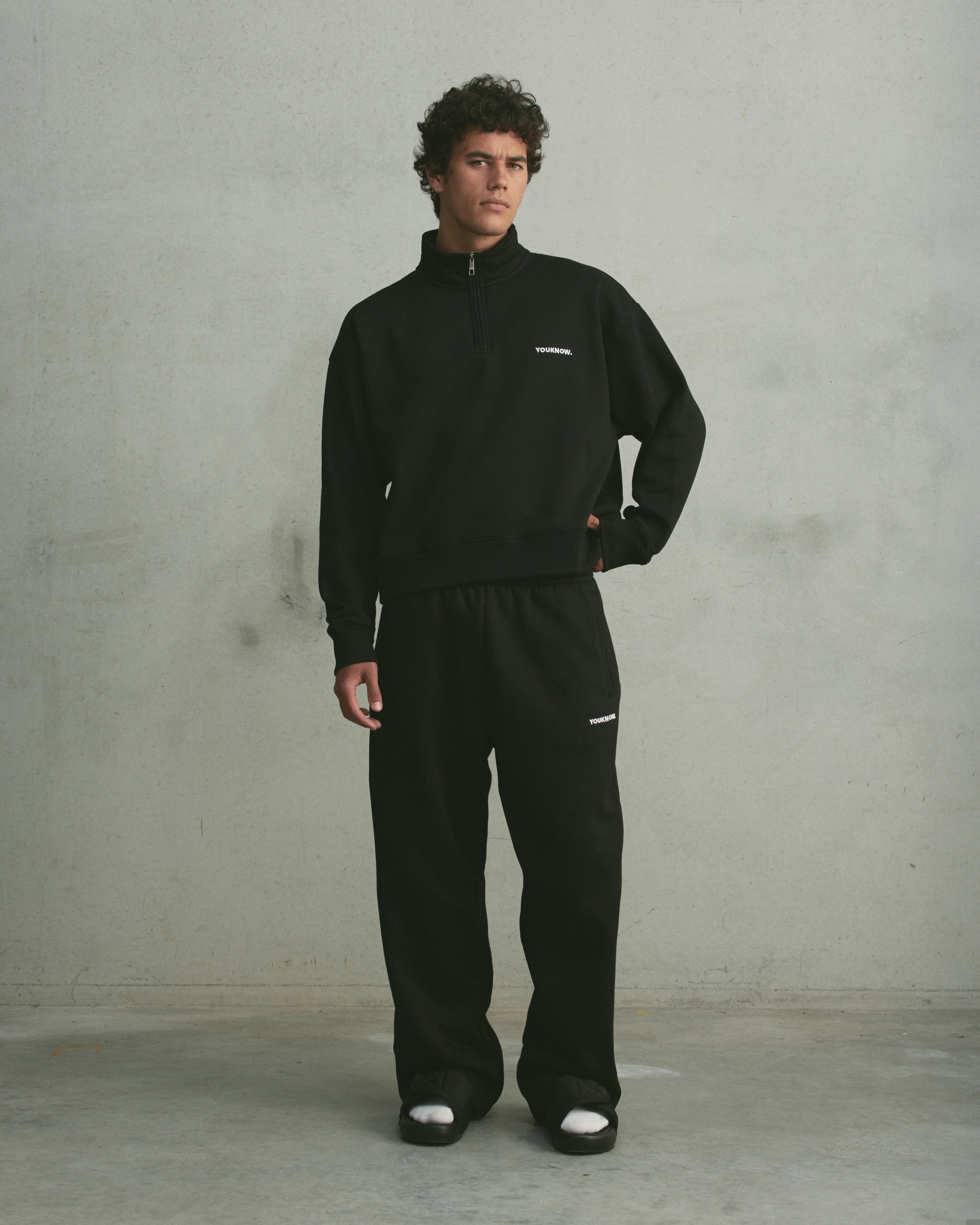 Core Wide Leg Sweatpants | Black