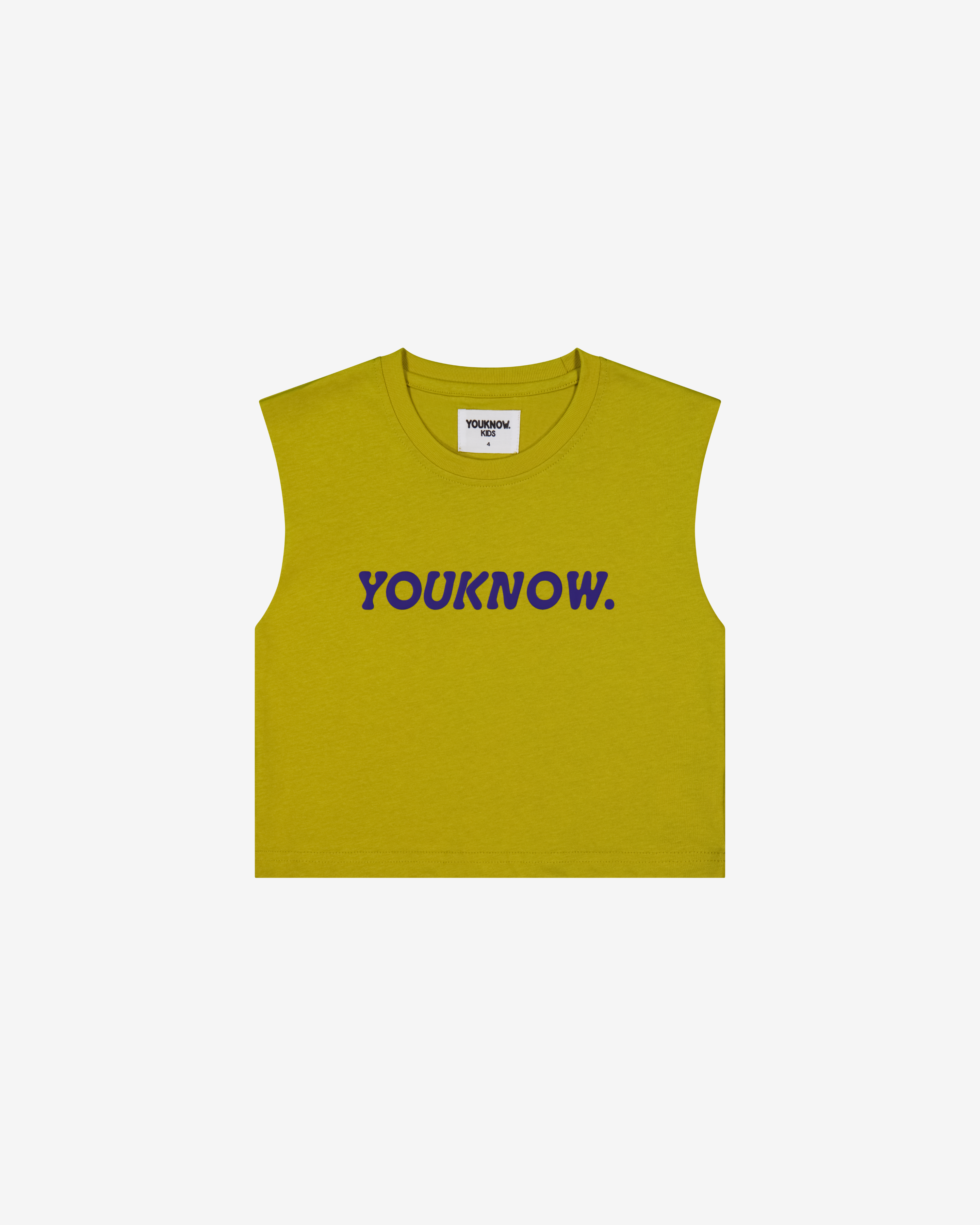 Kids Boxy Tank | MUSTARD