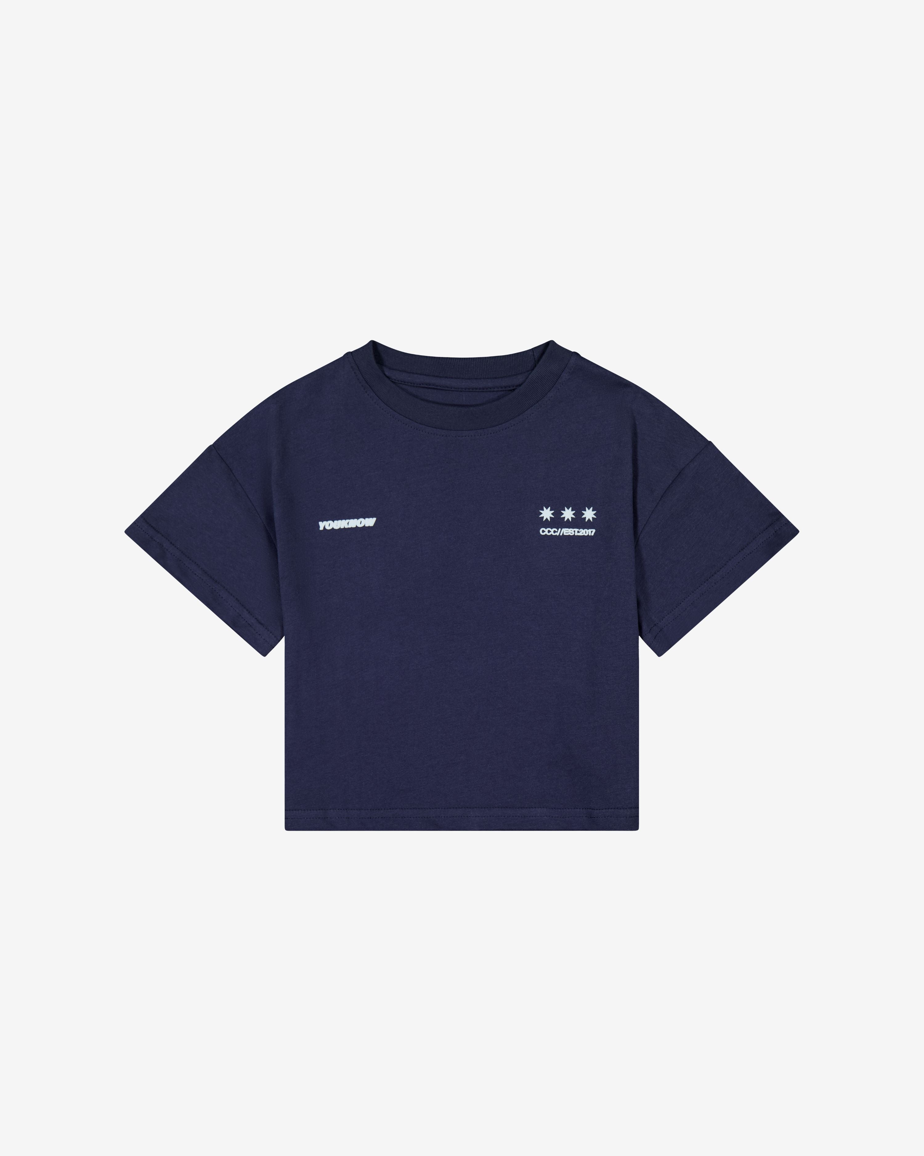 Kids Big Back Tee | Navy Ice