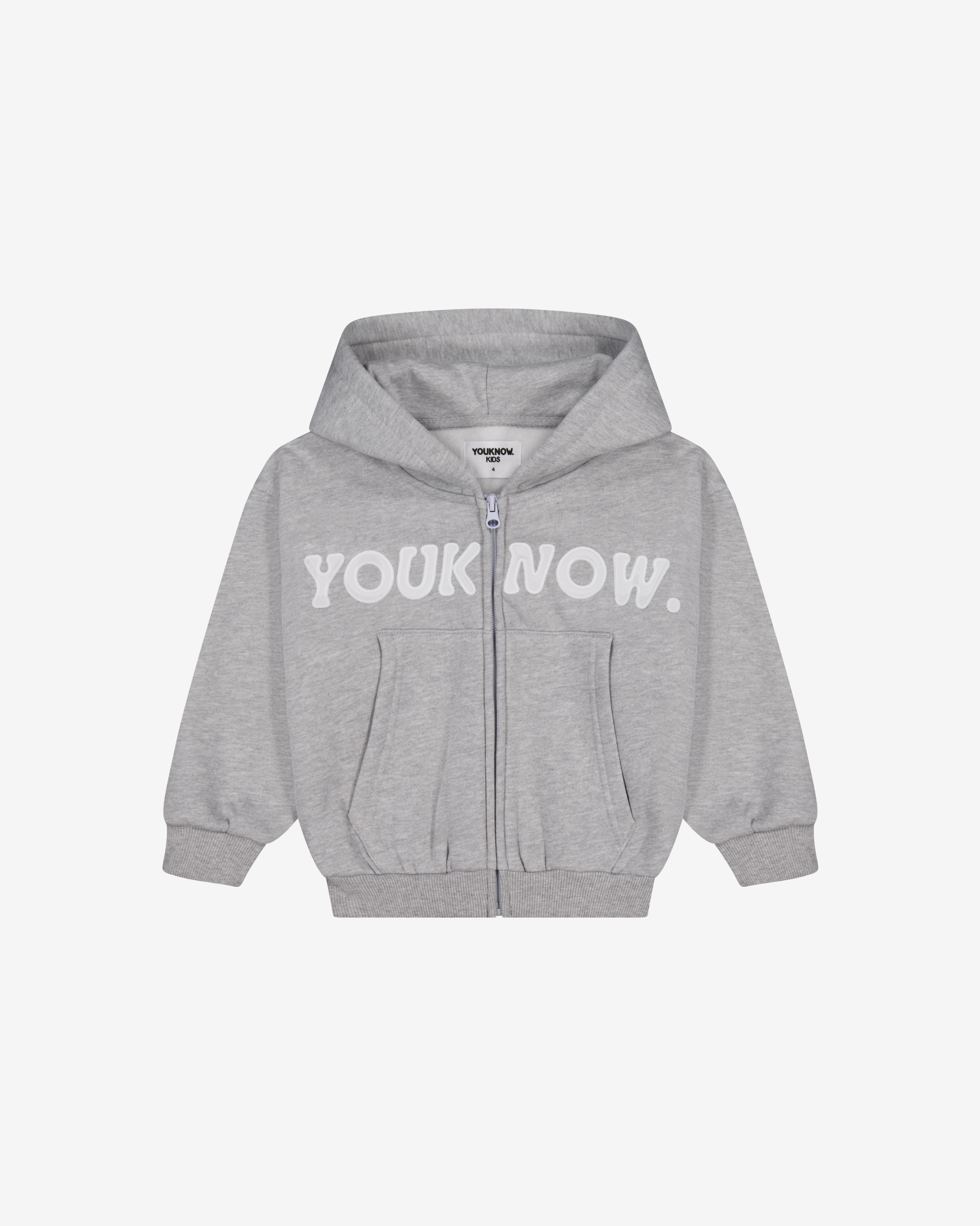 Kids Bones Zip Up | GREY MARLE