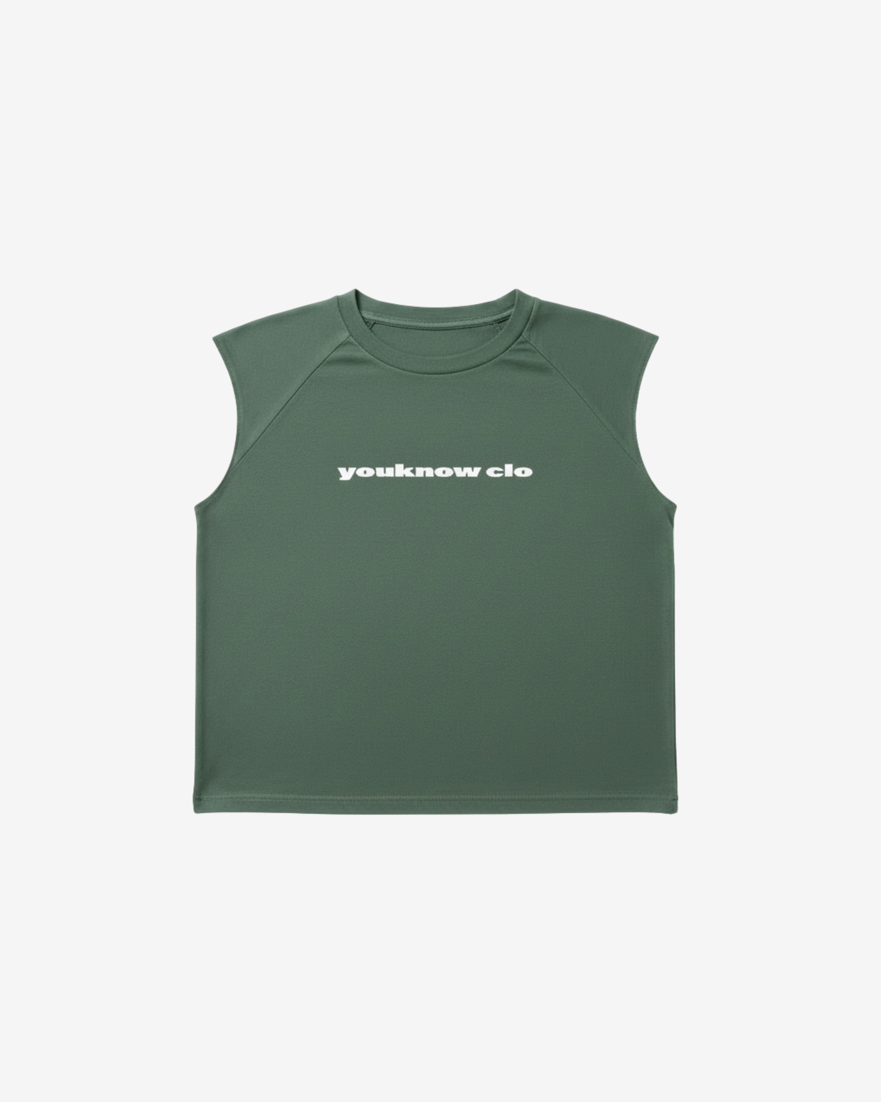 Oversized Raglan Tank | Washed Green