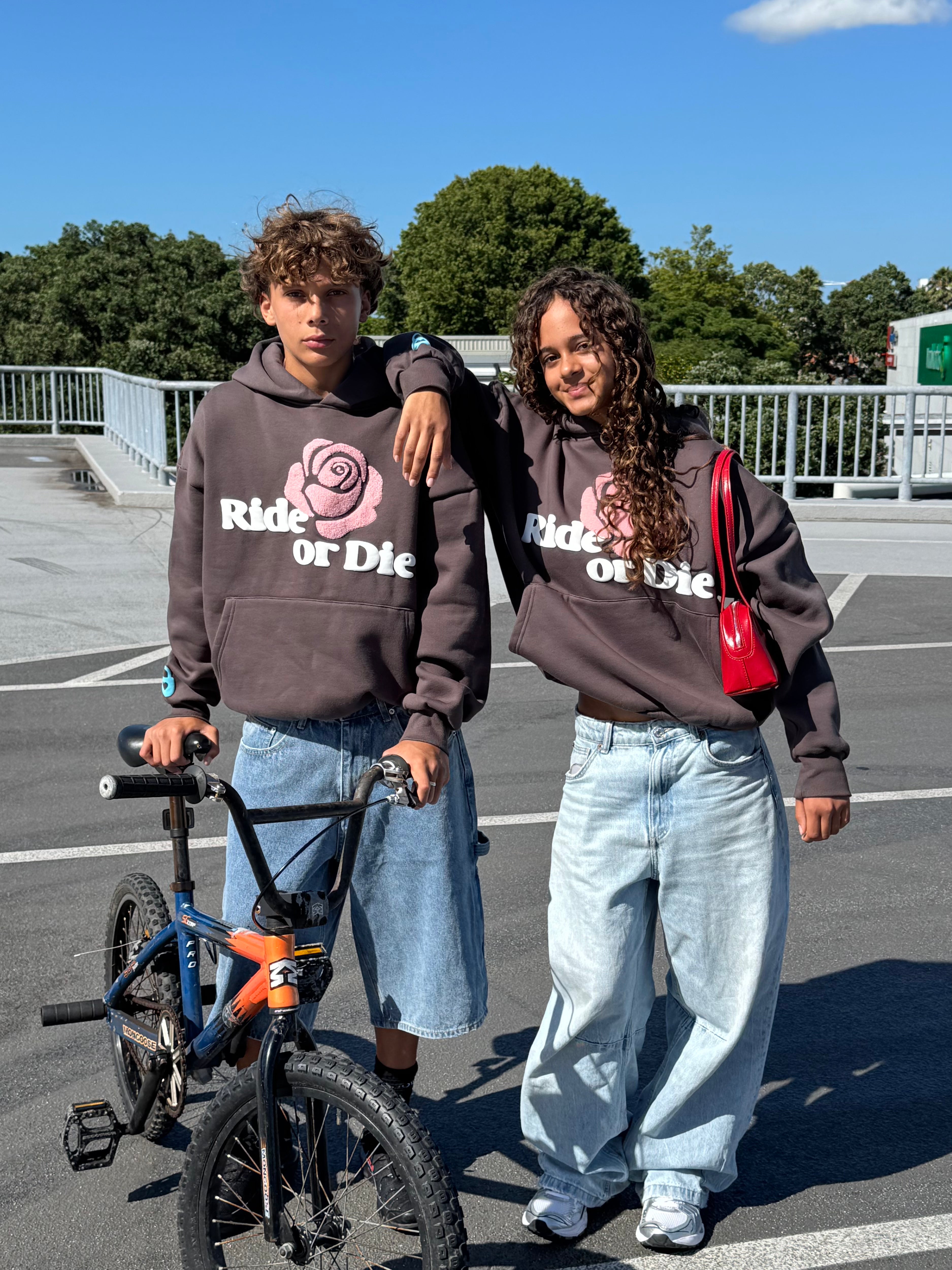 Ride or Die Oversized Hoodie | Brown