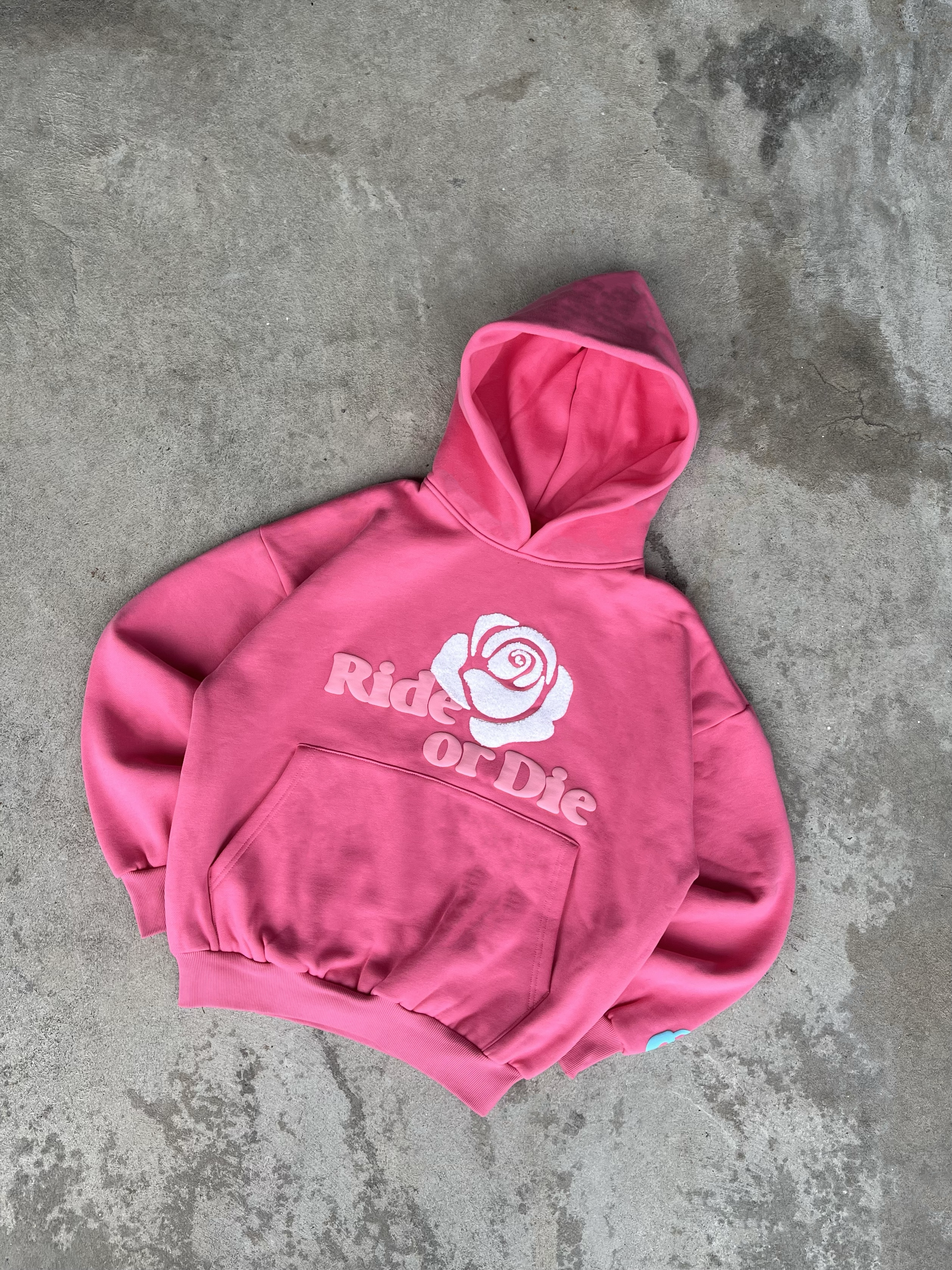 Ride or Die Oversized Hoodie | Pink