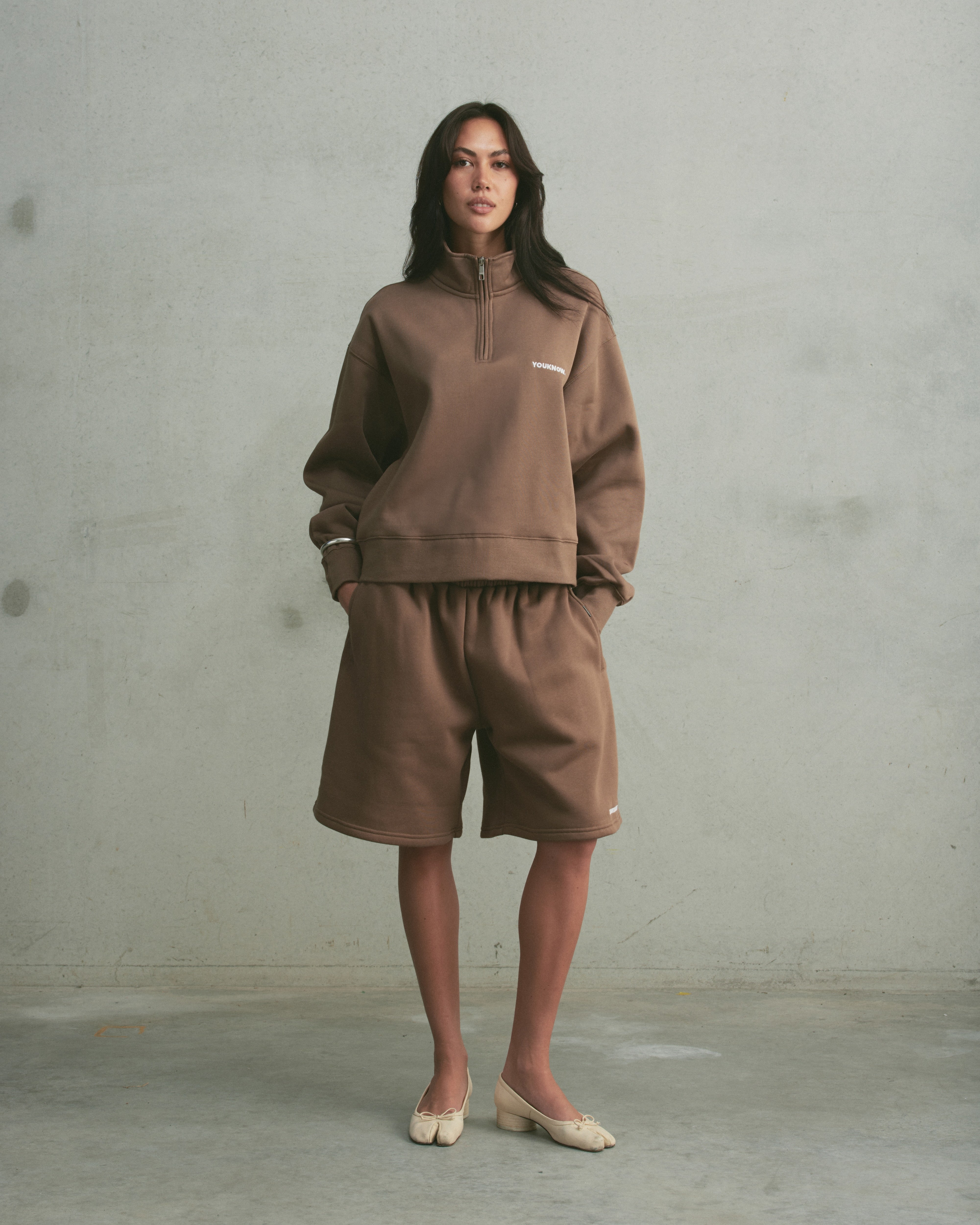 Core 1/4 Zip Pullover | Latte