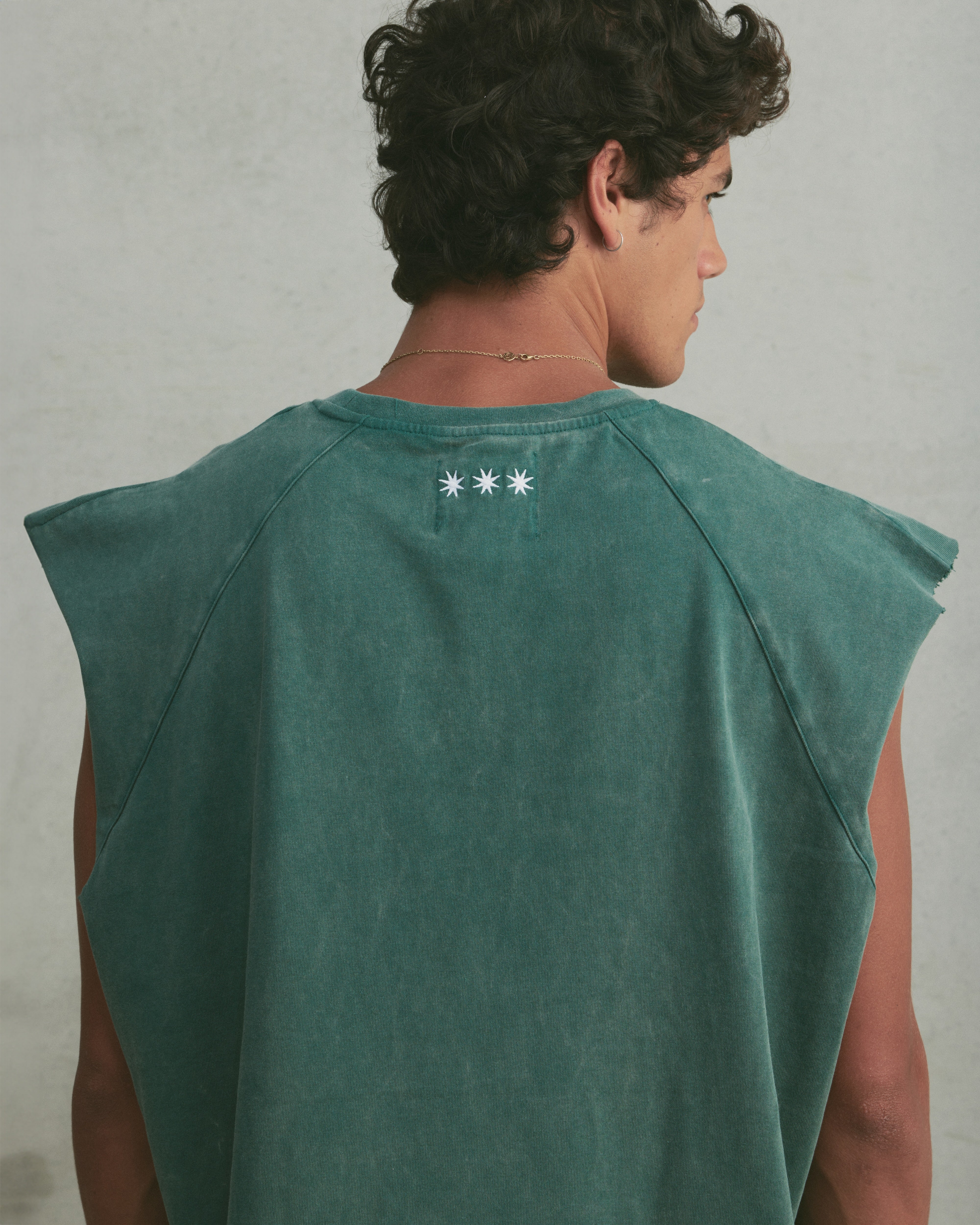 Oversized Raglan Tank | Washed Green