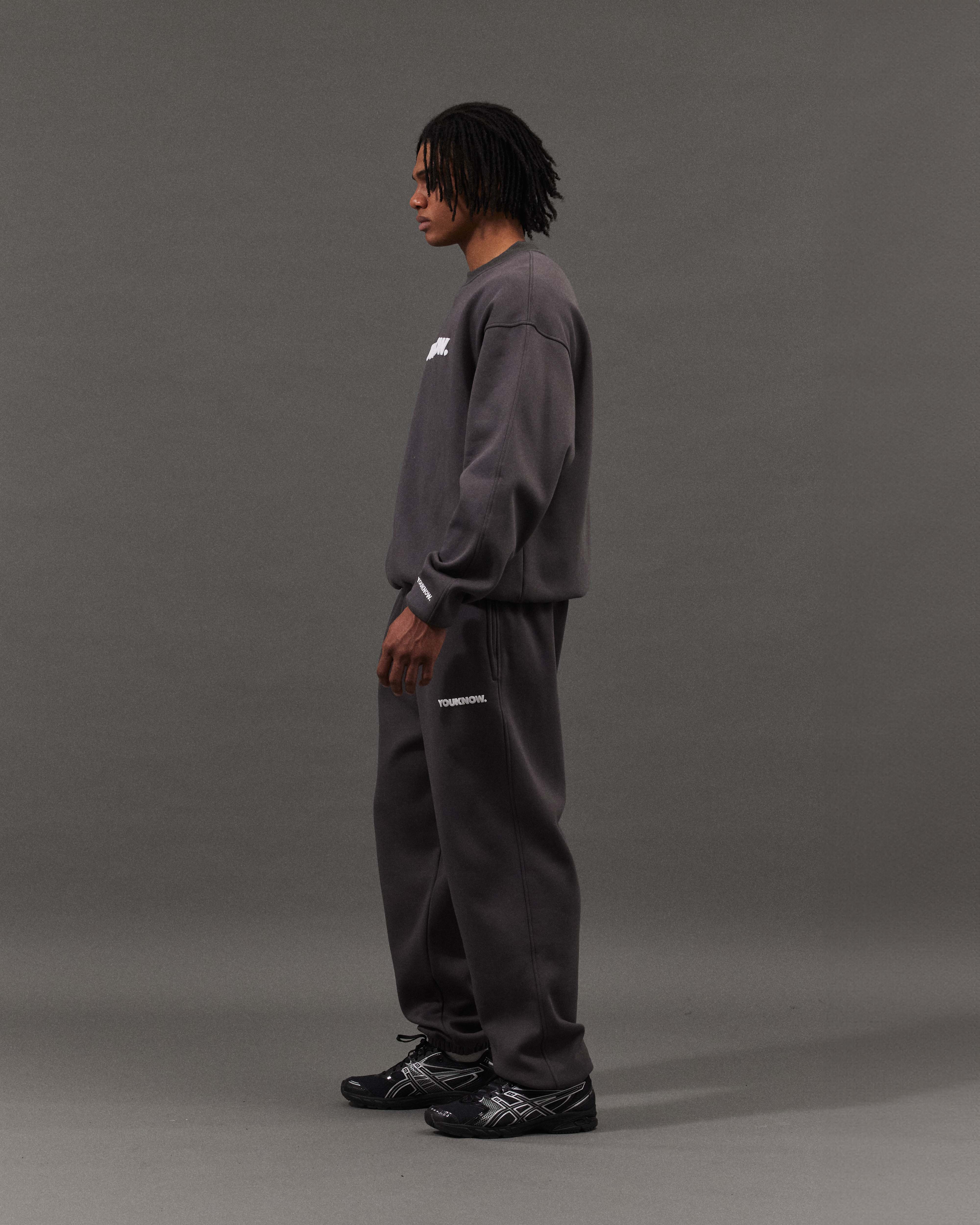 BLOCK CUFFED SWEATPANTS | Slate