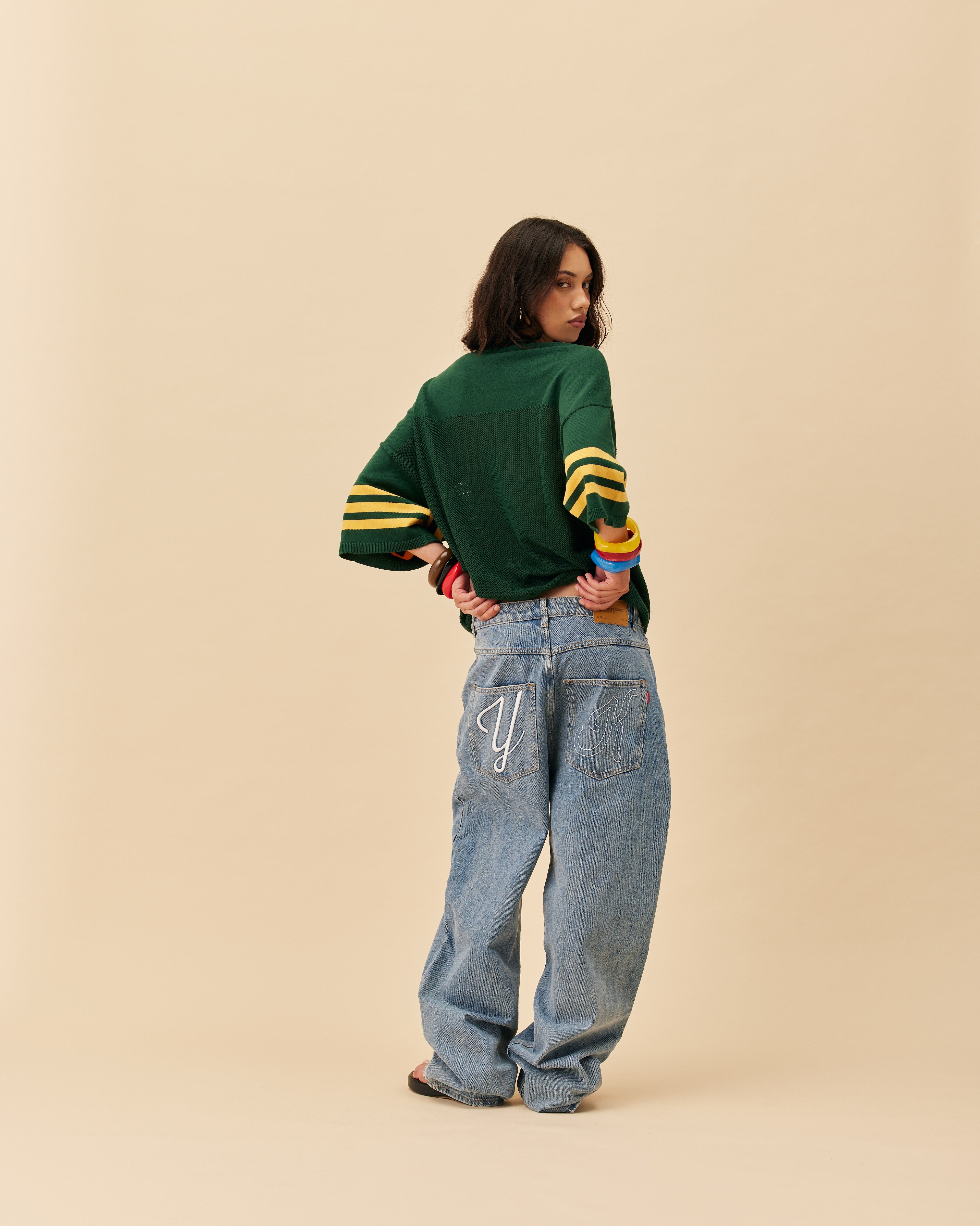 American Football Knit Jersey | Dark Green