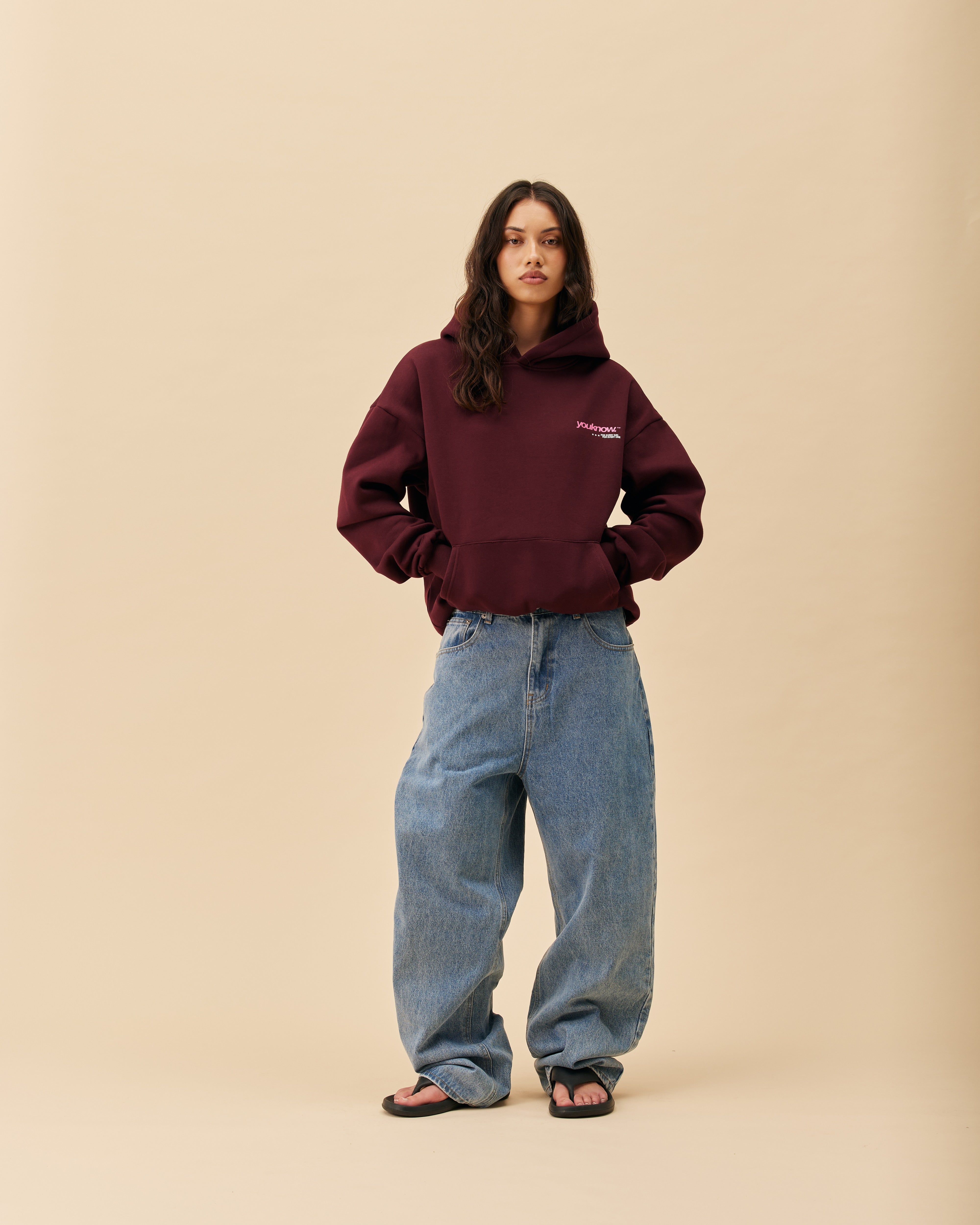 Community Hoodie | Burgundy