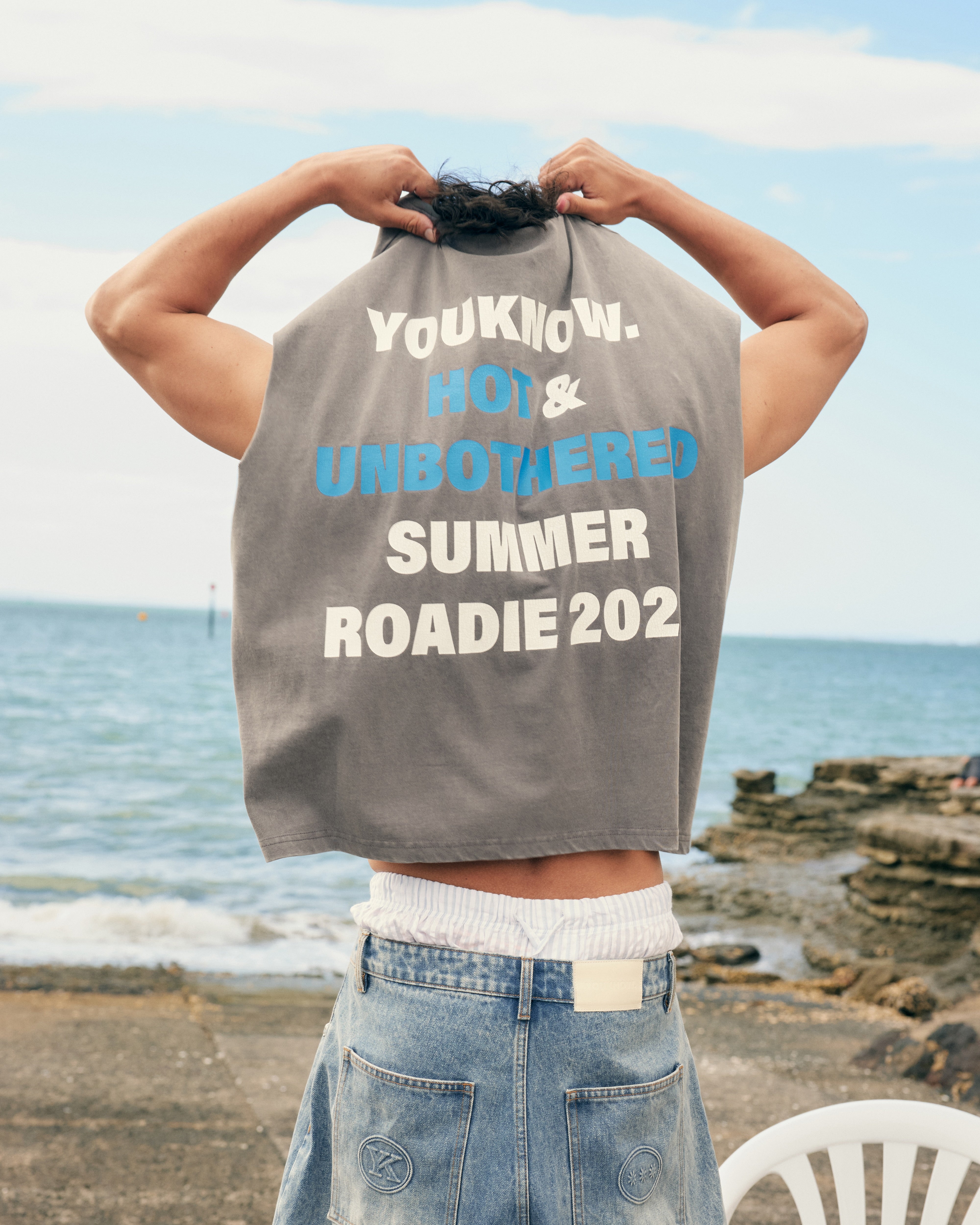 Hot & Unbothered Tank | Washed Grey