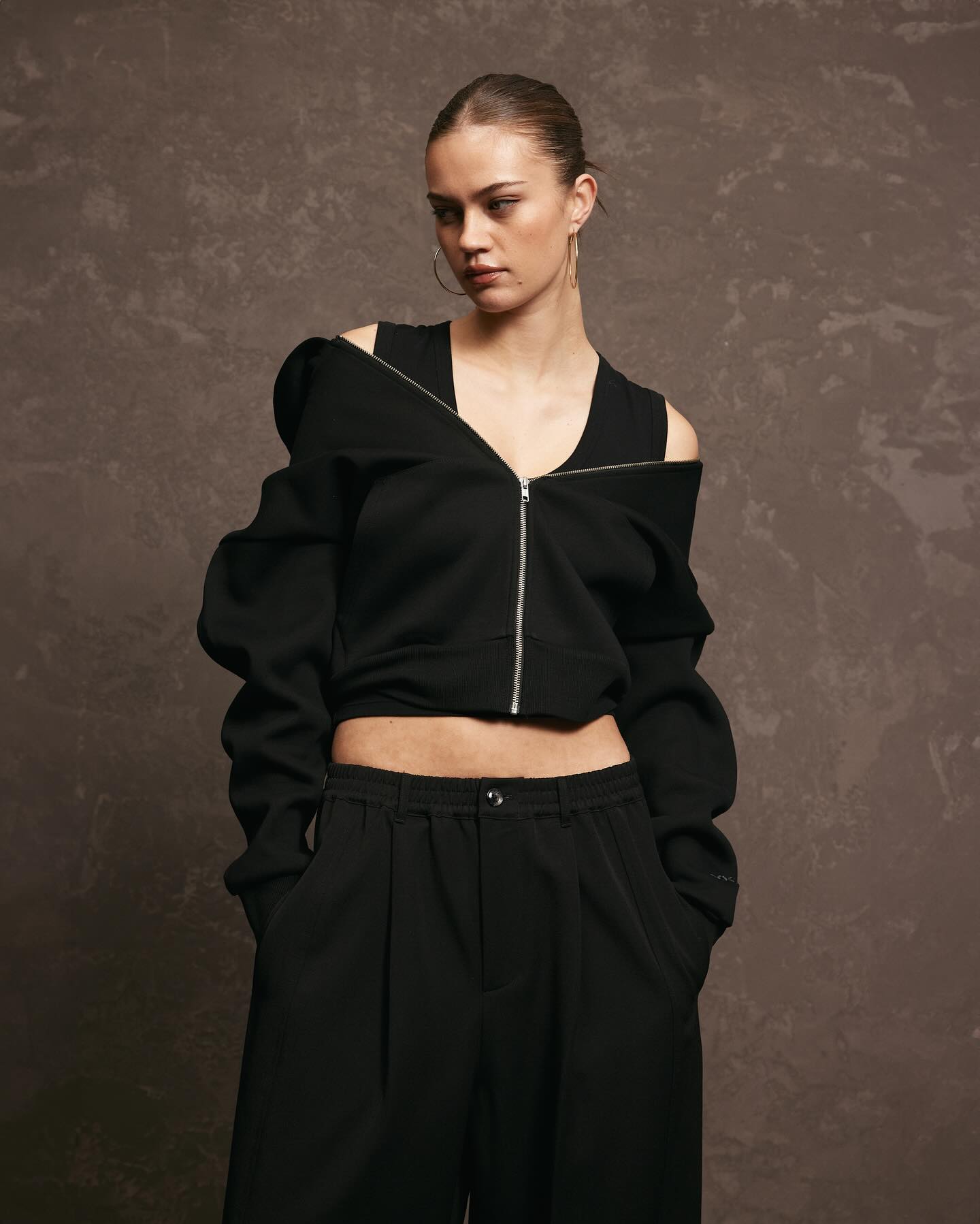 Nothing Zip Up Hoodie | Tar