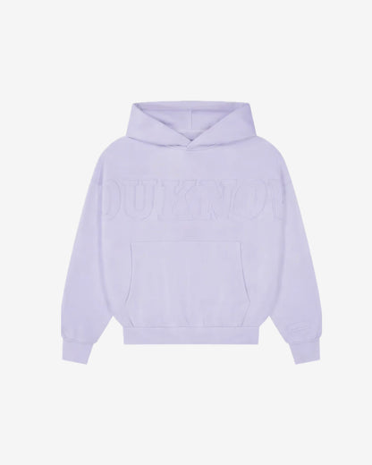 Distressed Applique Hoodie | Washed Lavender