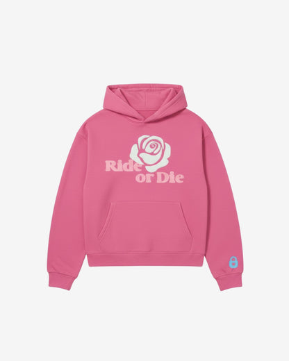 Ride or Die Oversized Hoodie | Pink