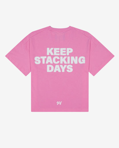 YK Move Stacking Days Tee | Pink