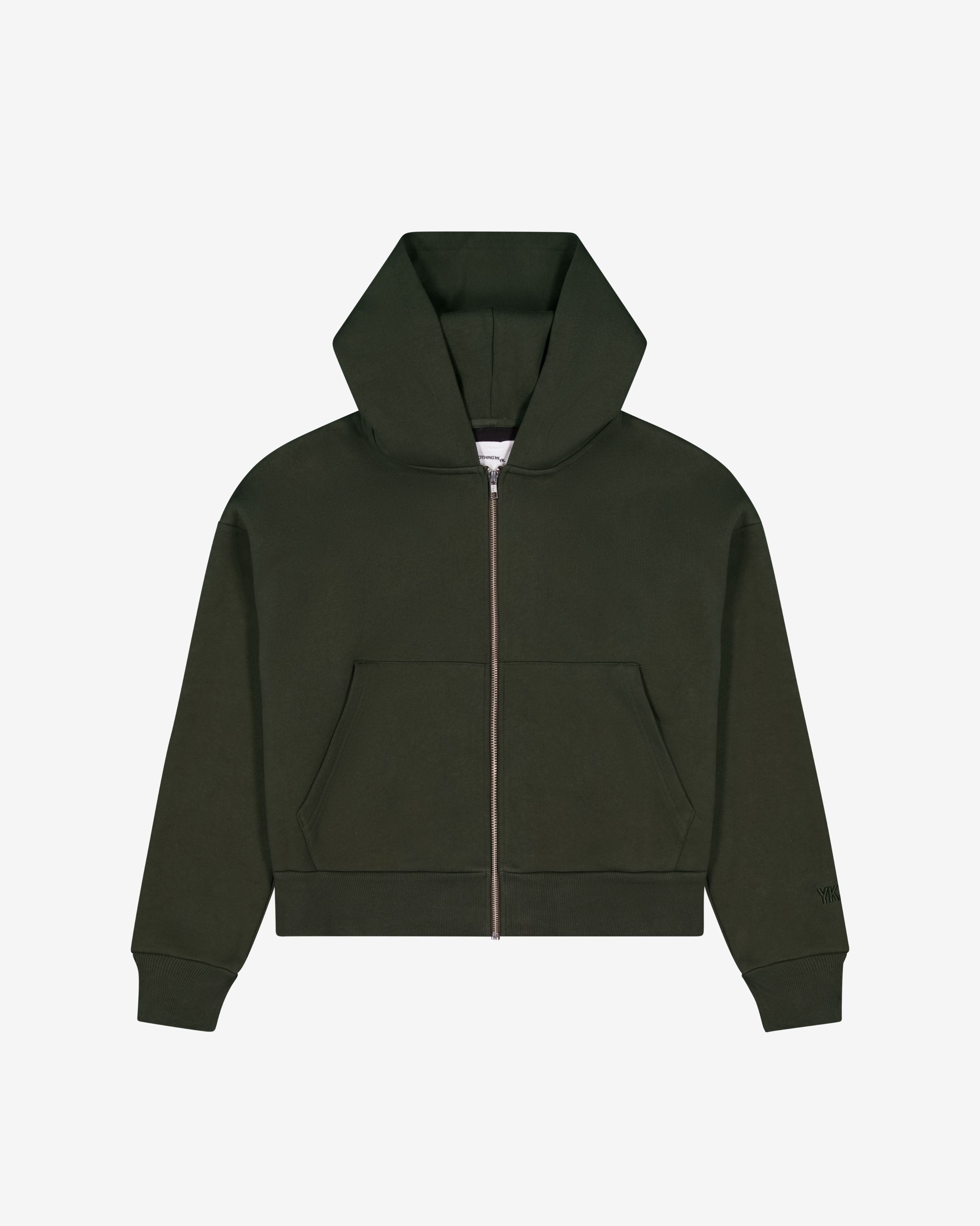 Nothing Zip Up Hoodie | Olive