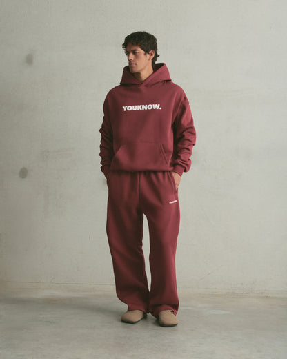 Block Hoodie | Maroon