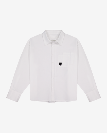 Double Pocket Longsleeve Shirt | White