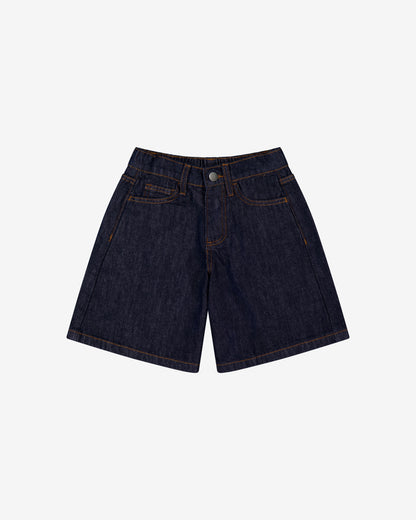 Kids Denim Jort | Indigo