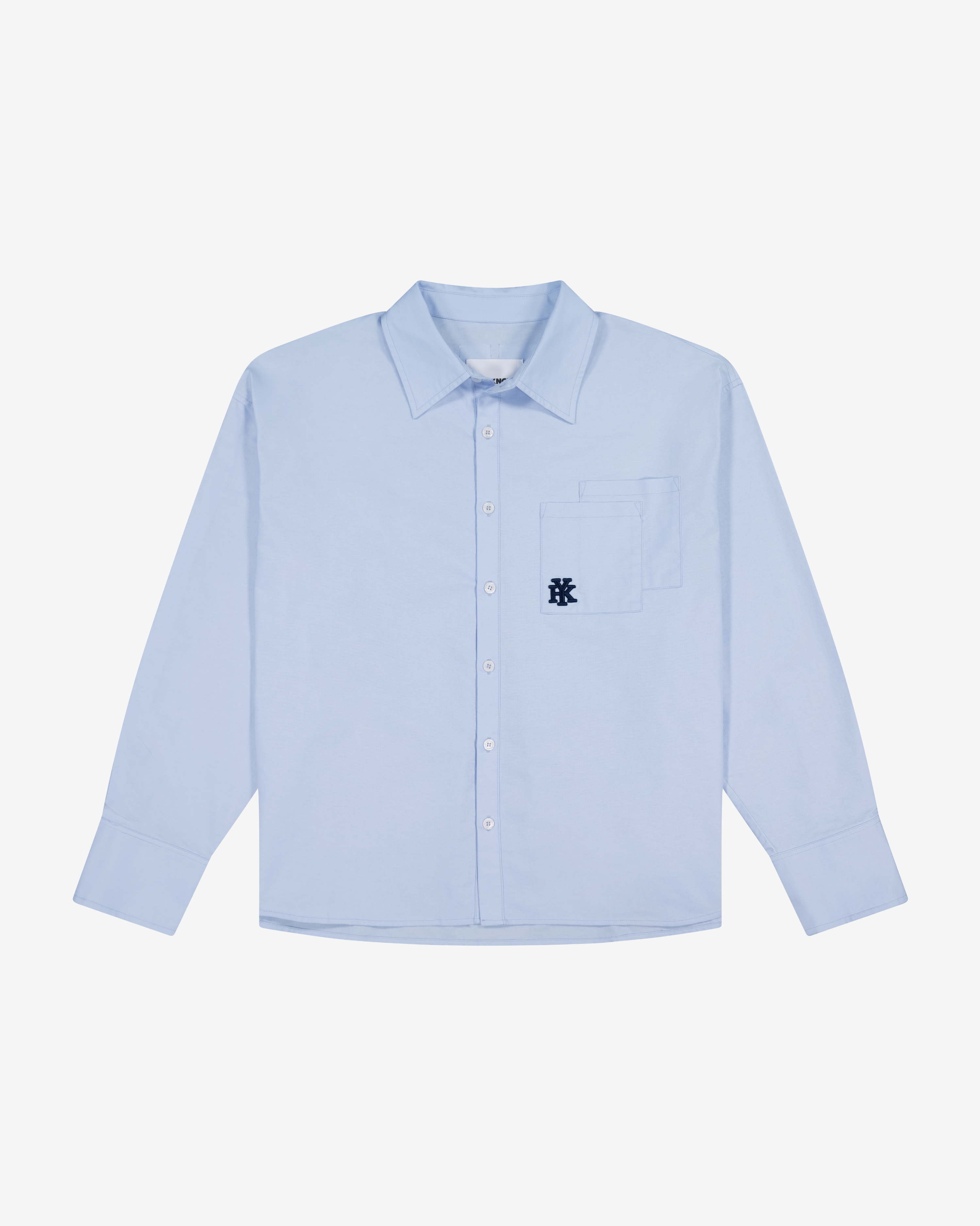Double Pocket Longsleeve Shirt | Light Blue