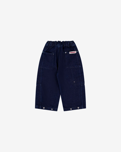 Kids Barrel Leg Jeans | Indigo Denim