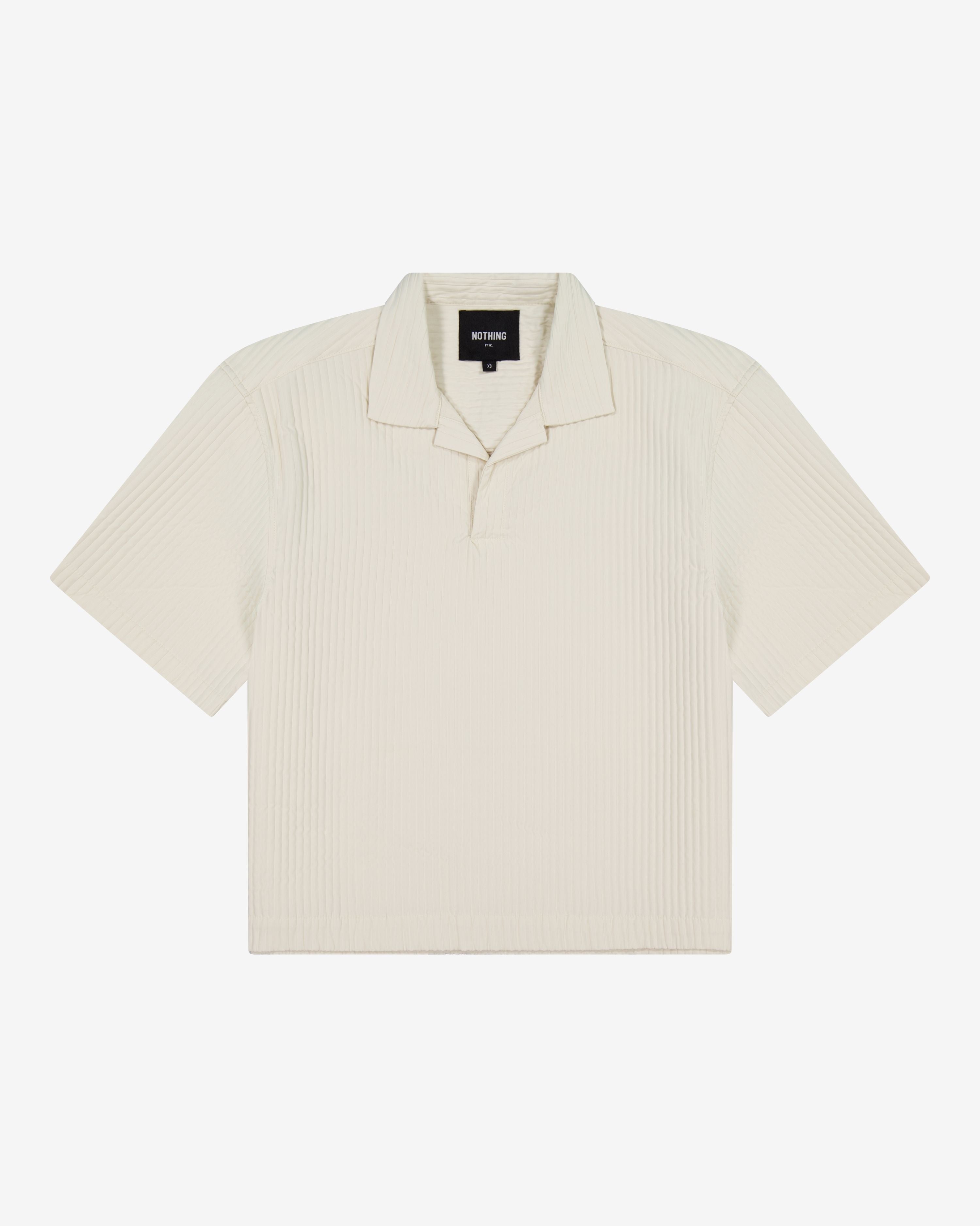 Nothing Boxy Pintuck Polo | Ecru