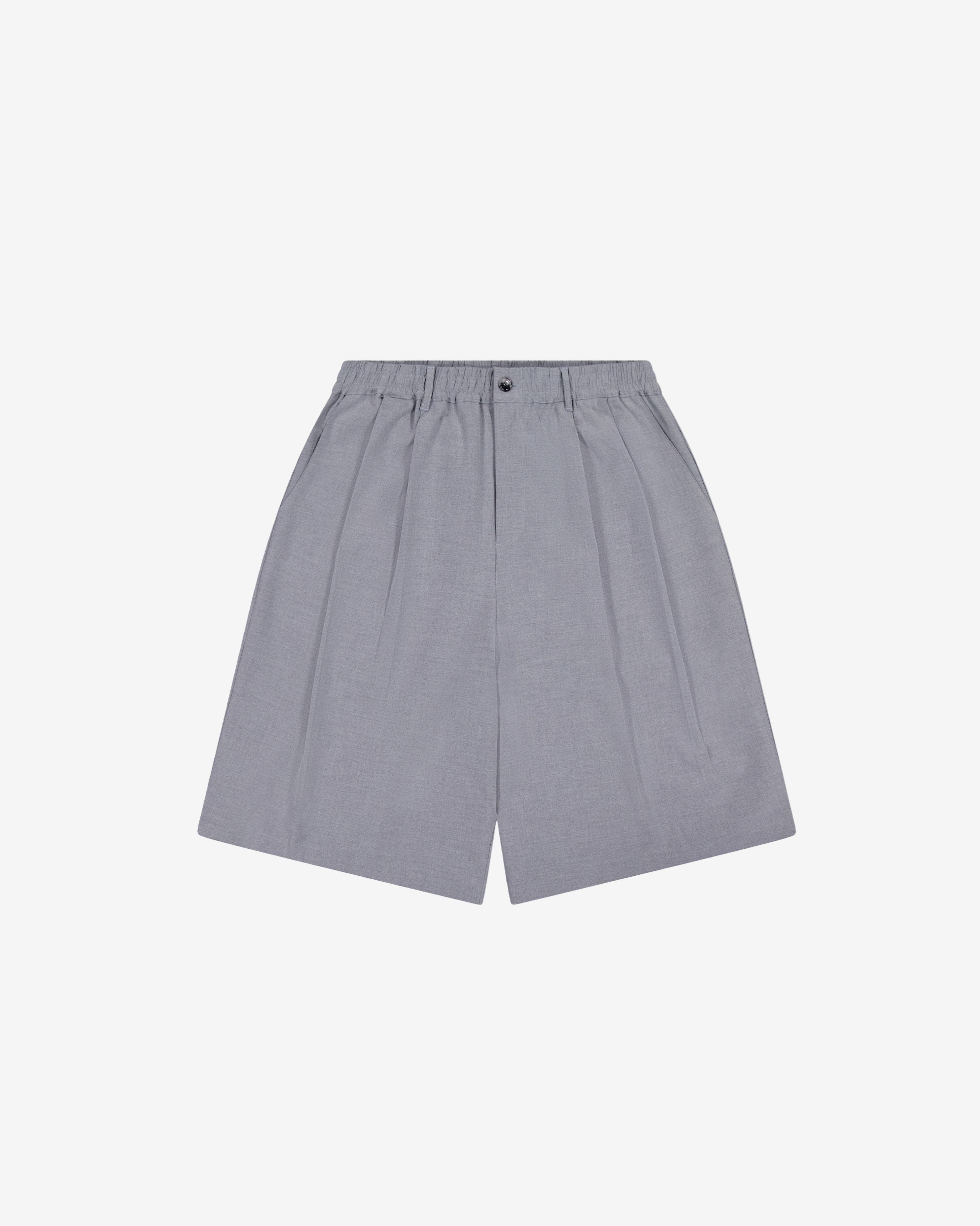 Nothing Pleated Shorts | Slate
