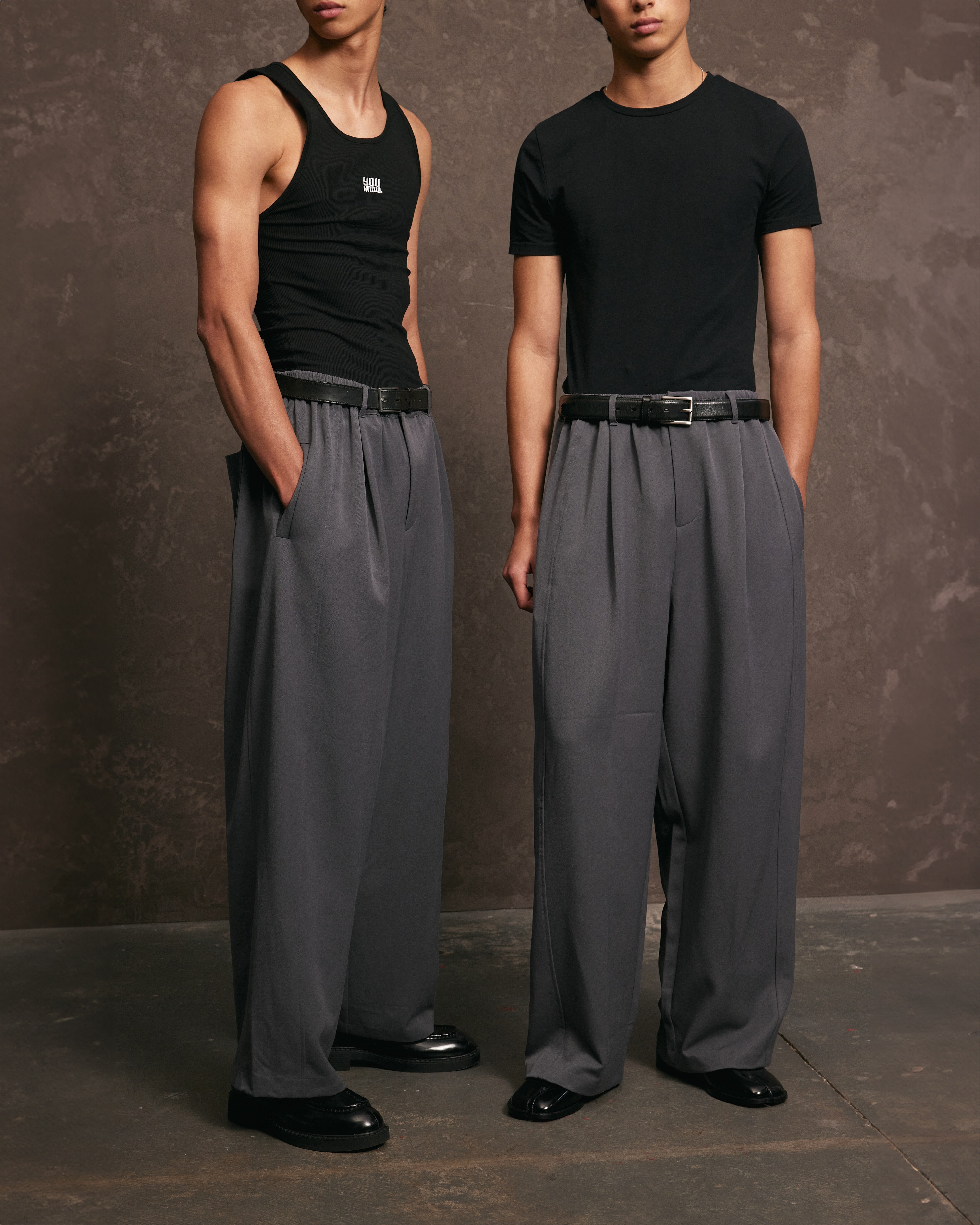 Nothing Pleated Pants | Charcoal
