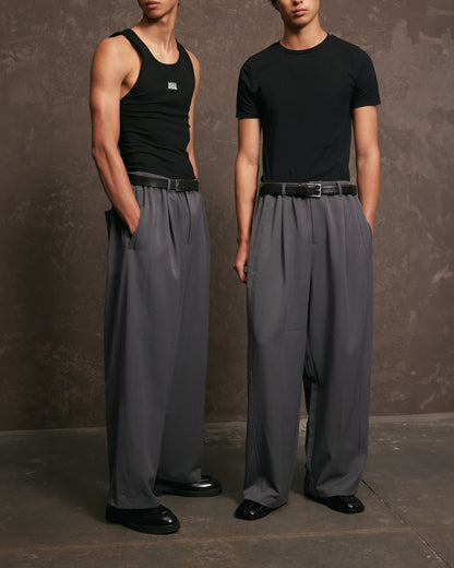 Nothing Pleated Pants | Charcoal