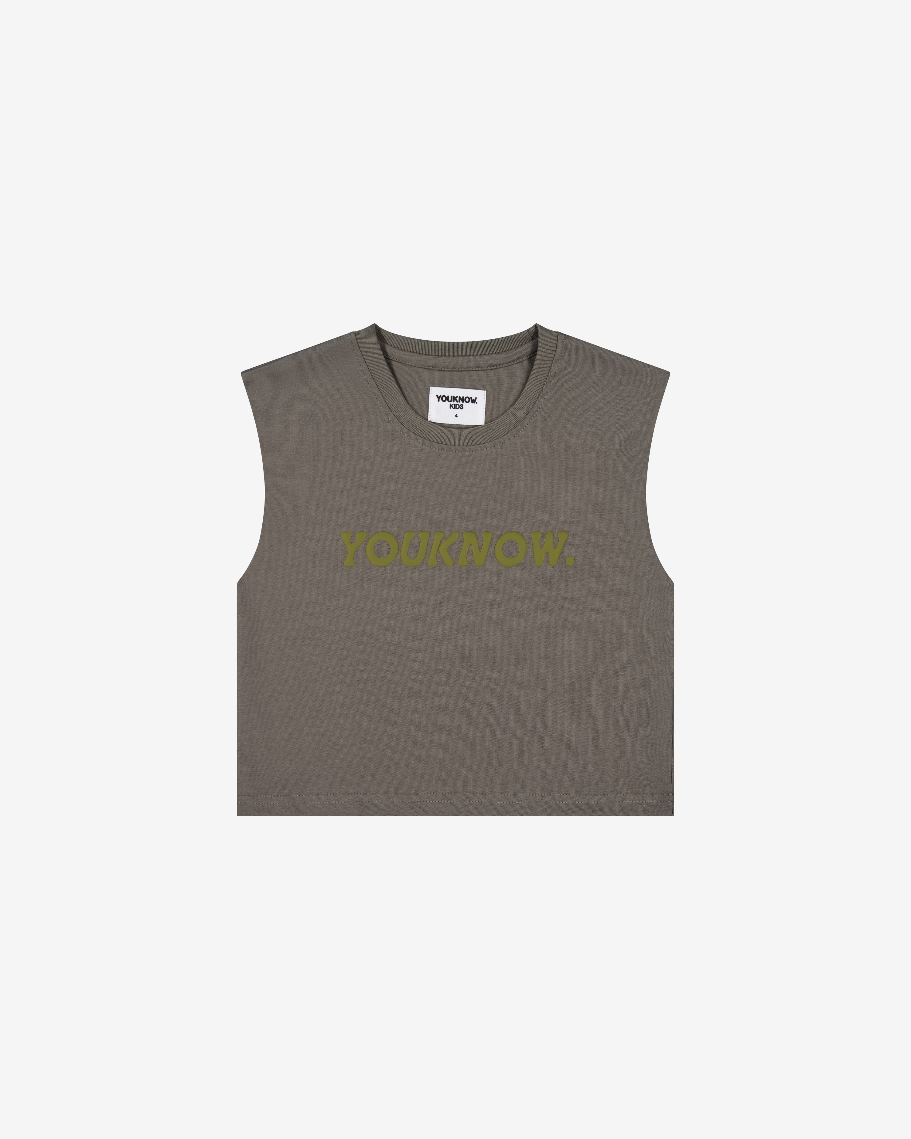 Kids Boxy Tank | Charcoal