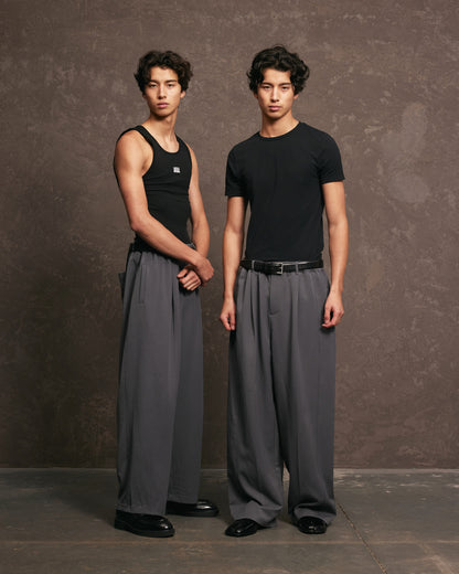 Nothing Pleated Pants | Charcoal