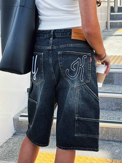 Denim Jorts | Black Wash