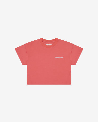 Kids Core Box Tee | Coral