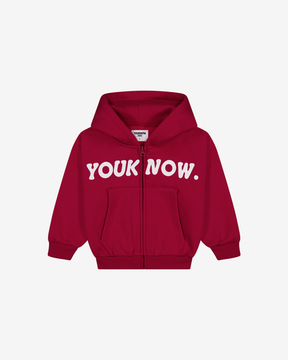 Kids Bones Zip Up | Brick