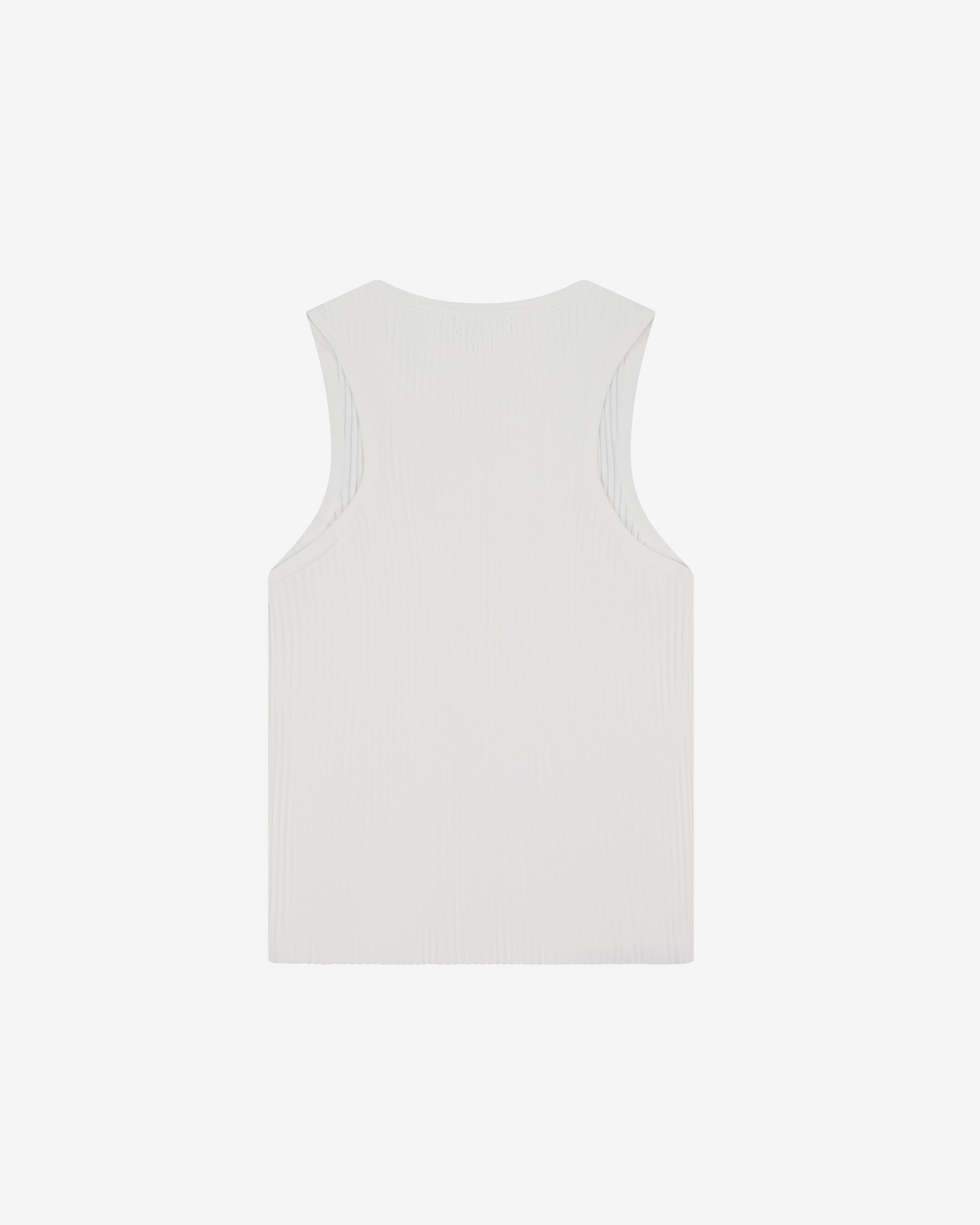Nothing Knit Rib Tank | Cloud White