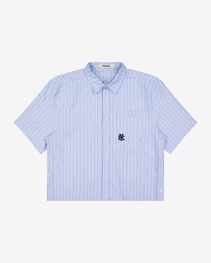 Double Pocket SS Shirt | Blue Stripe