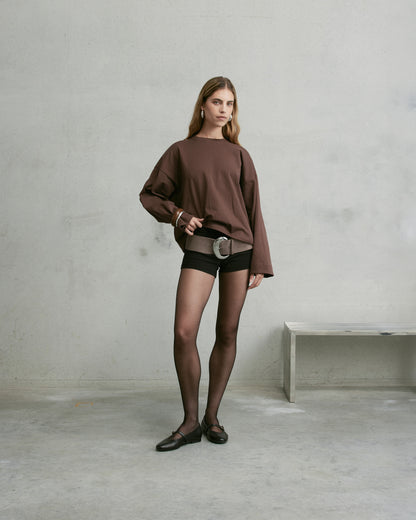 Nothing Longsleeve Tee | Hazelnut