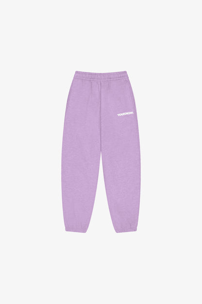 BLOCK CUFFED SWEATPANTS | Lilac