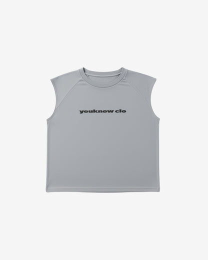 Oversized Raglan Tank | Washed Grey