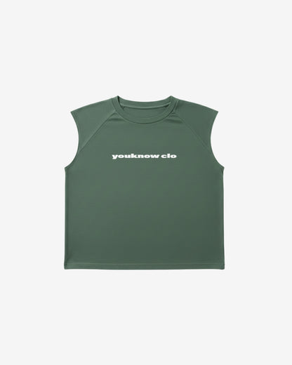 Oversized Raglan Tank | Washed Green