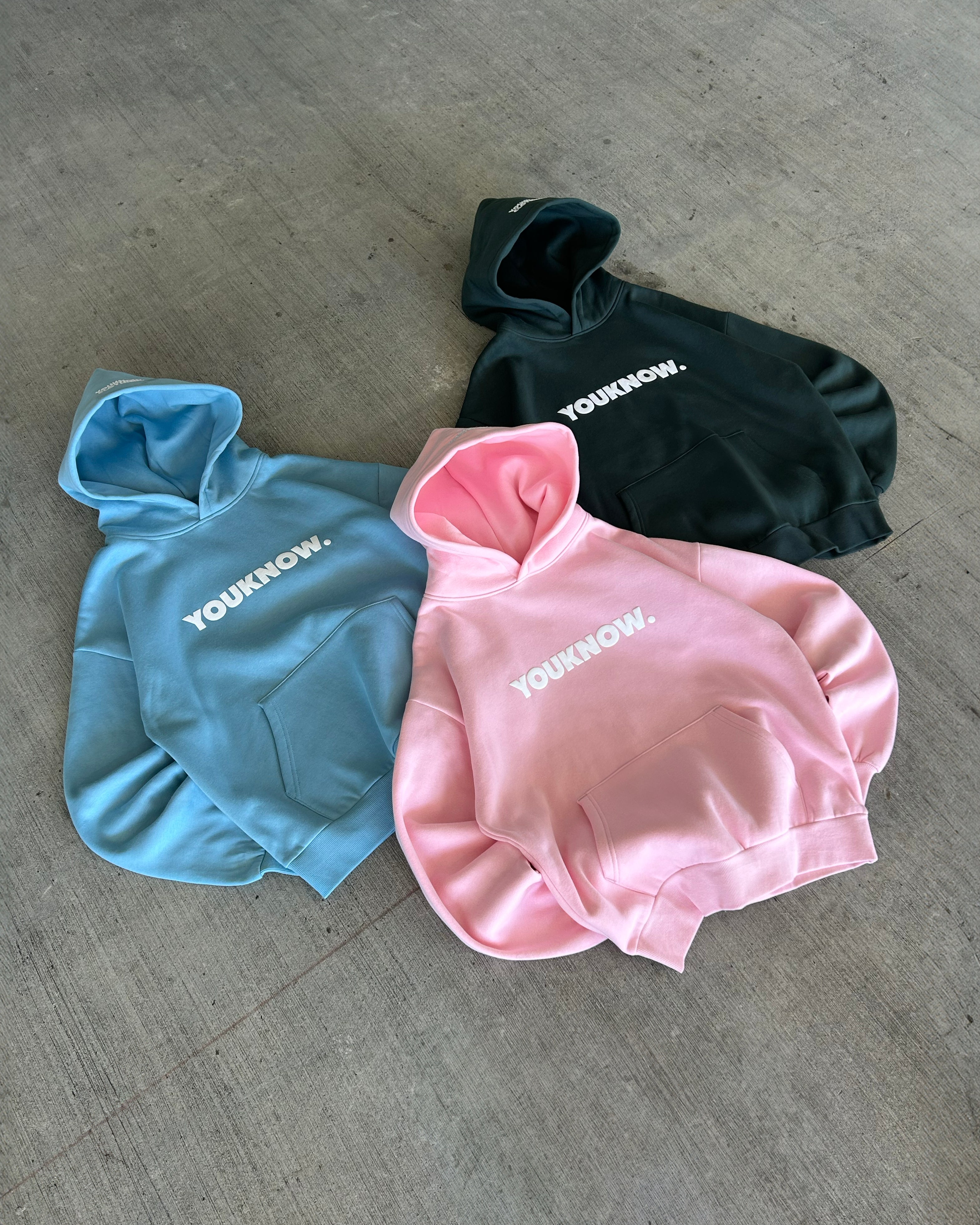 BLOCK HOODIE | Baby Blue