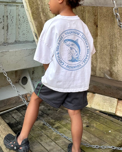 Kids Fish Shop Tee | White
