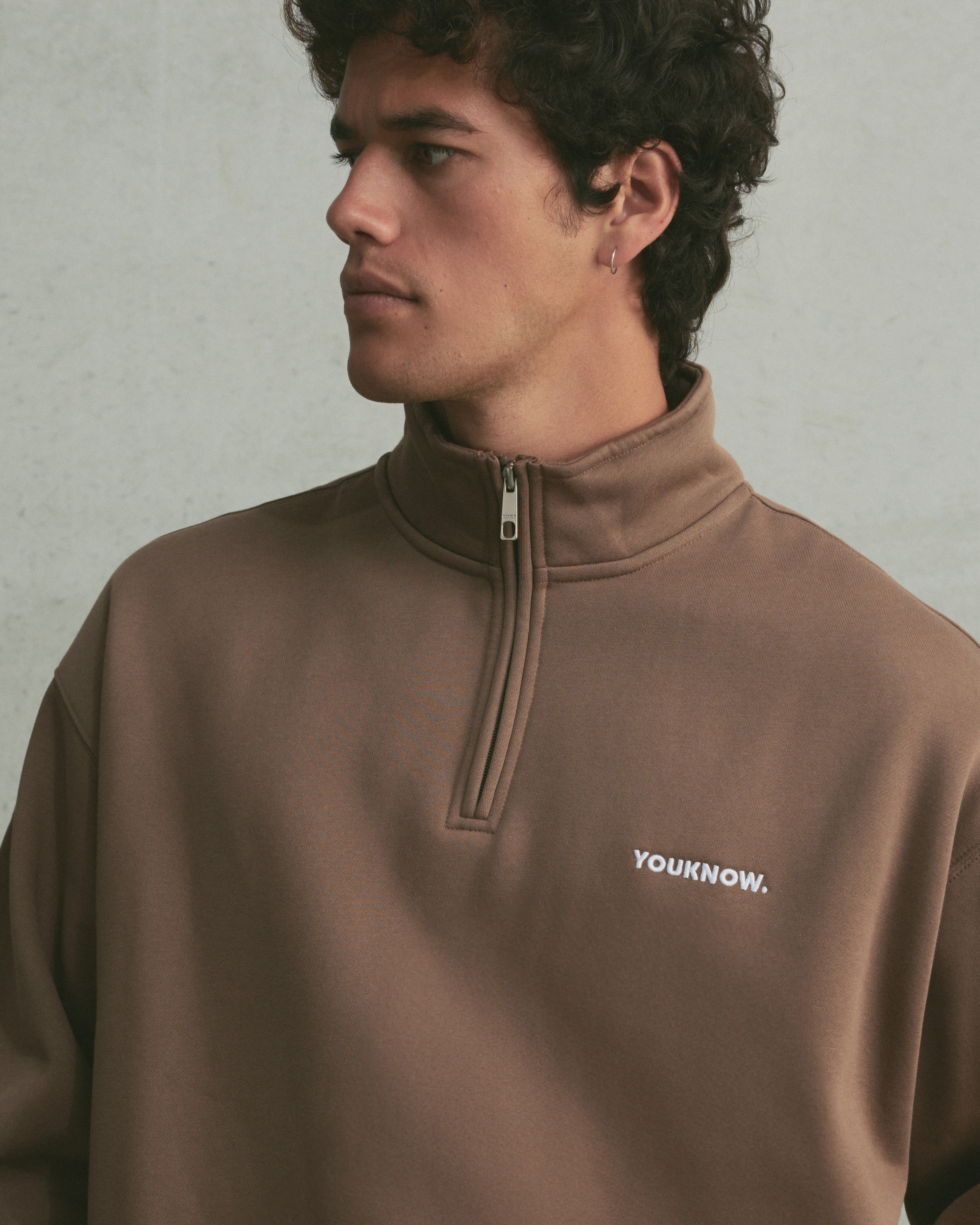 Core 1/4 Zip Pullover | Latte