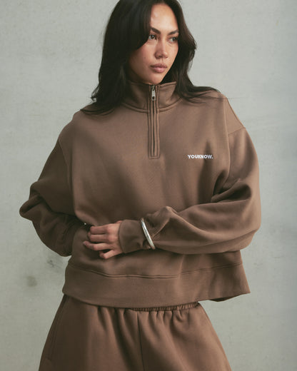 Core 1/4 Zip Pullover | Latte