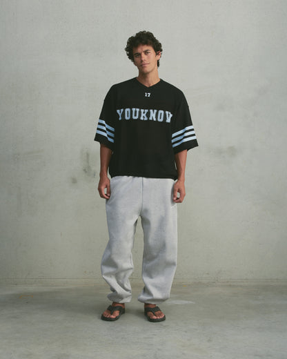 American Football Knit Jersey | Black/Blue