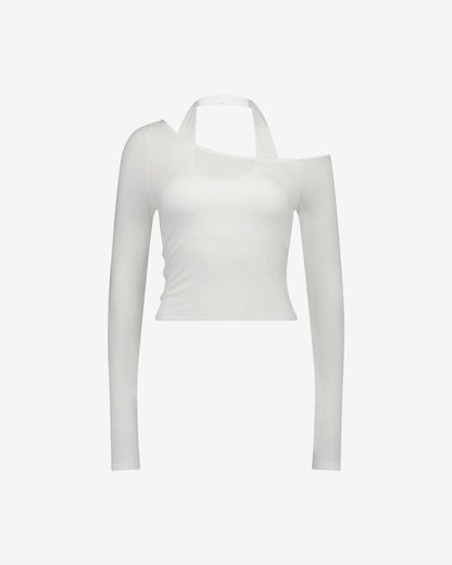 Nothing Layered Halter Longsleeve | Cloud White