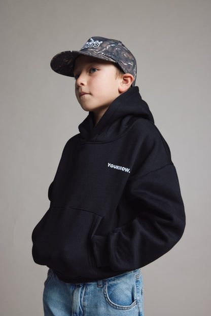 Kids Core Box Hoodie | Black