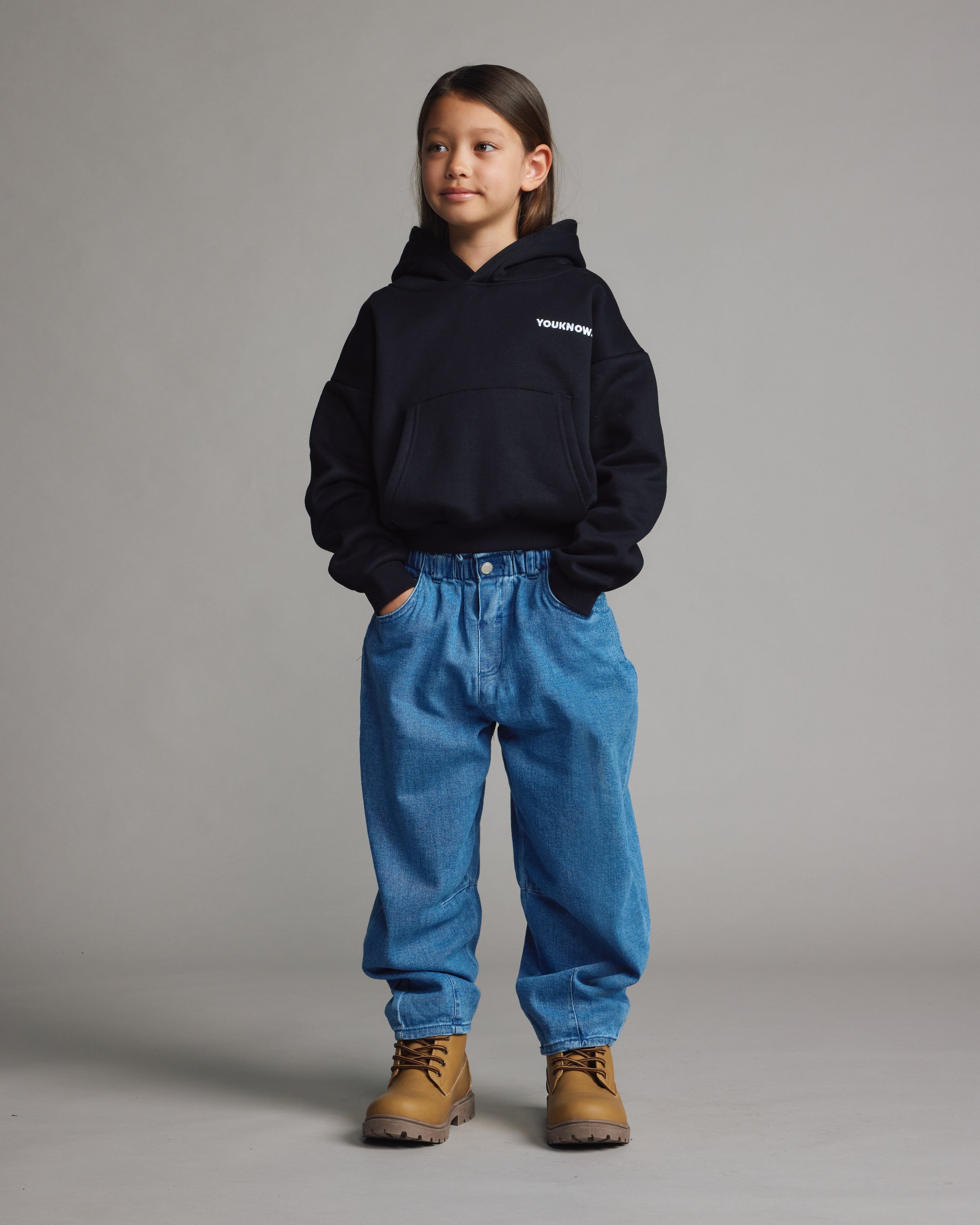 Kids Core Box Hoodie | Black